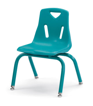 Berries Stacking Chair - Powder-Coated Legs - Teal