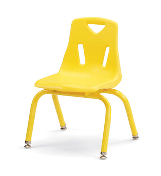 Berries Stacking Chair - Powder-Coated Legs - Yellow