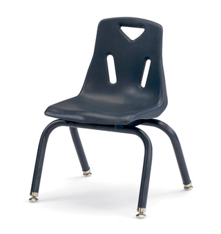 Berries Stacking Chair - Powder-Coated Legs - Navy