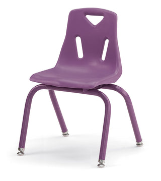 Berries Stacking Chair - Powder-Coated Legs - Purple