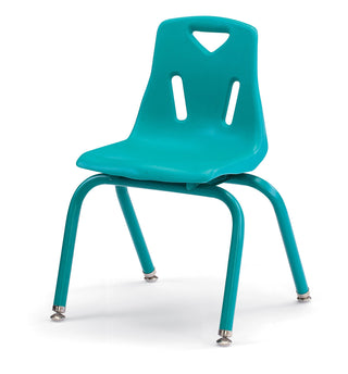 Berries Stacking Chair - Powder-Coated Legs - Teal