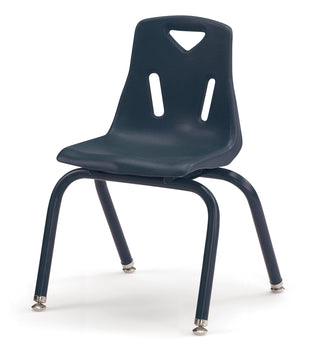 Berries Stacking Chair - Powder-Coated Legs - Navy