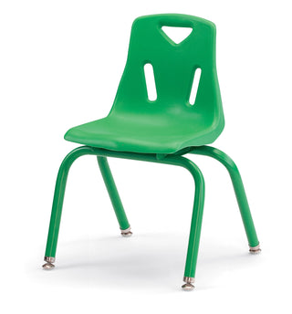 Berries Stacking Chair - Powder-Coated Legs - Green