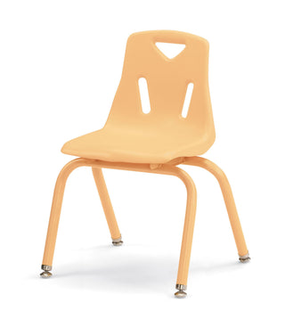 Berries Stacking Chair - Powder-Coated Legs - Camel