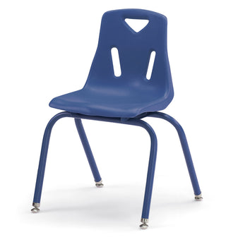 Berries Stacking Chair - Powder-Coated Legs - Blue