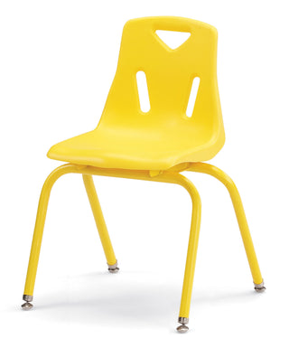 Berries Stacking Chair - Powder-Coated Legs - Yellow