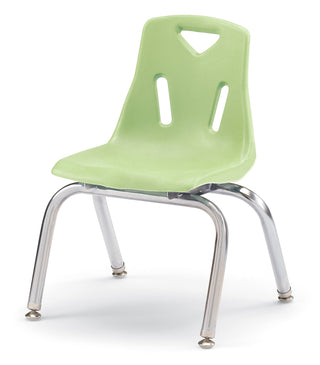 Berries Stacking Chair - Chrome-Plated Legs - Key Lime