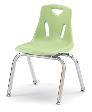Berries Stacking Chair - Chrome-Plated Legs - Key Lime