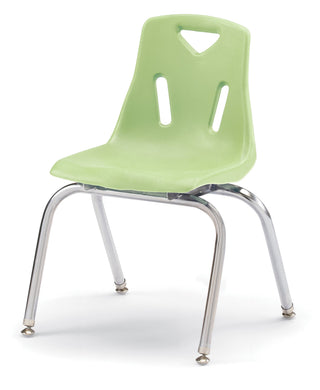 Berries Stacking Chair - Chrome-Plated Legs - Key Lime