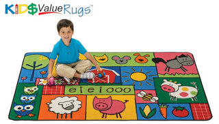 Old MacDonald Farm Value Rug 4' x 6'