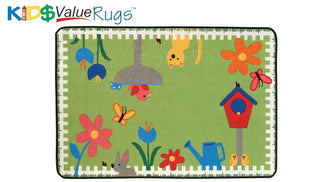 KID$ Value Rugs Garden Time 4' x 6'