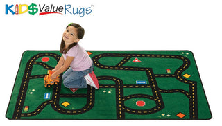KID$ Value Rugs Go-Go Driving Rug 4' x 6'