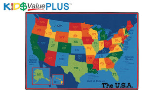 USA Map Value Rug PLUS 8' x 12'