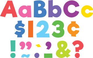Colorful 4" Everyday Letters Combo Pack