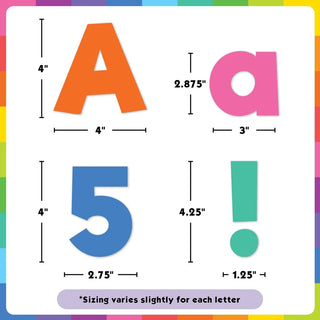 Colorful 4" Everyday Letters Combo Pack