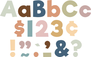 Calming Colors 4" Everyday Letters Combo Pack