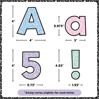 Colorful Composition 4" Everyday Letters Combo Pack