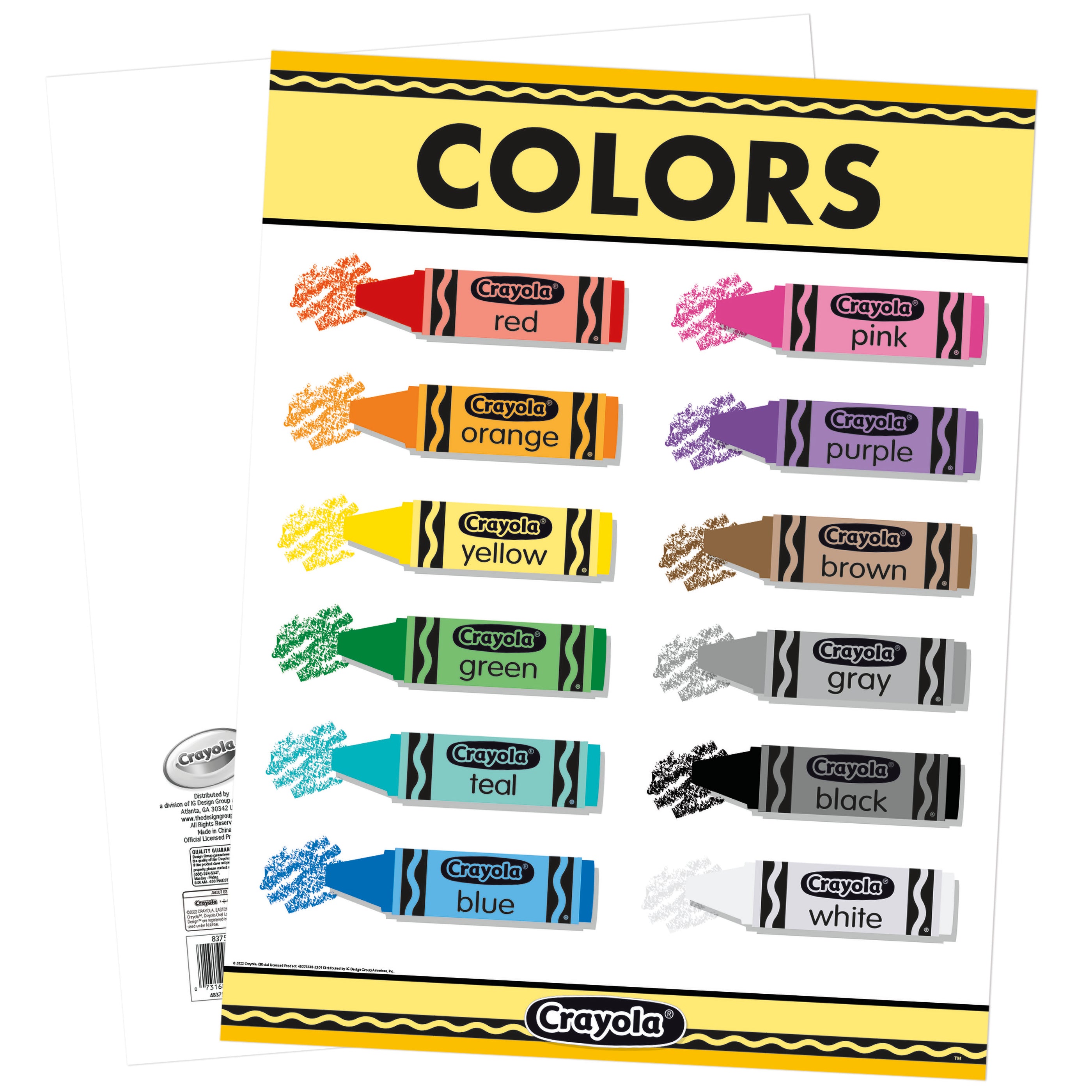 Crayola® Collection Posters &amp; Charts — CM School Supply