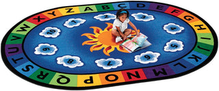 Sunny Day Learn & Play Rug Primary Colors 8'3" x 11'8" Oval