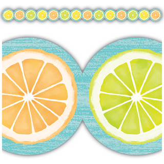 Lemon Zest Citrus Slices Die-Cut Border Trim(C)