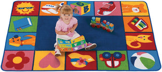 Toddler Blocks Rug 4' x 6' Rectangle