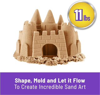 Kinetic Sand, 11lbs of All-Natural Brown Bulk Play Sand