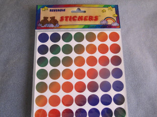 Reusable Rainbow Stickers