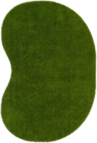 GreenSpace Premium Grass Textured Area Rug 4' x 6' Jellybean