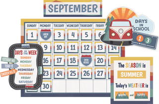 Moving Mountains Road Trip Calendar Bulletin Board Set