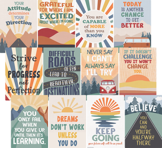 Moving Mountains Road Trip Positive Sayings Small Poster Pack