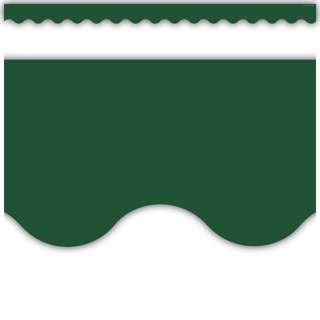 Pine Green Scalloped Border Trim