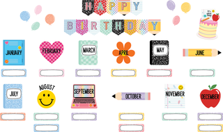 Cool for School Happy Birthday Mini Bulletin Board Set