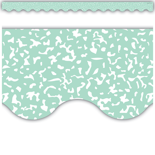 Composition Green Scalloped Border Trim