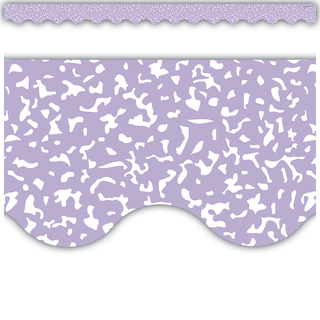 Composition Purple Scalloped Border Trim