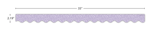 Composition Purple Scalloped Border Trim