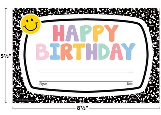 Cool for School Happy Birthday Awards