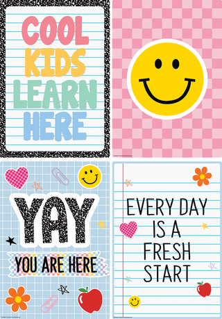 Cool for School Positive Sayings Small Poster Pack