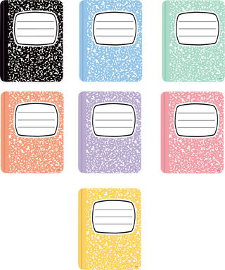 Cool for School Composition Books Accents