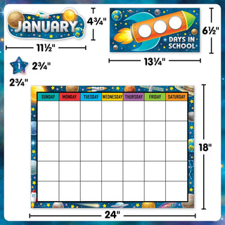 Outer Space Crew Calendar Bulletin Board