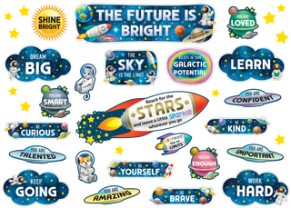 Outer Space Crew The Future Is Bright Mini Bulletin Board