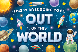 Outer Space Crew Postcards