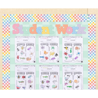 Cool for School Checkers 4" Bold Block Letters Combo Pack