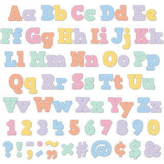 Cool for School Checkers 4" Bold Block Letters Combo Pack