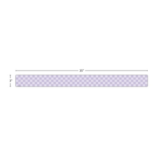 Cool for School Purple Checkers Straight Border Trim