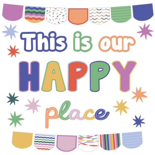 Color Crush This Is Our Happy Place Mini Bulletin Board