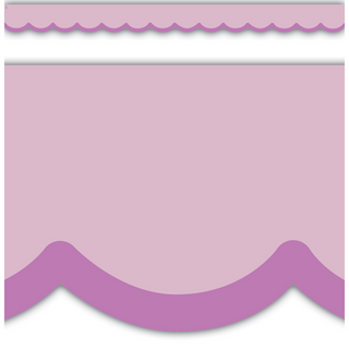 Color Crush Purple Scallops Die-Cut Border Trim
