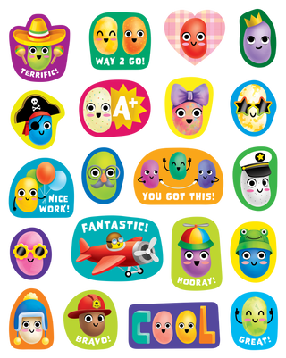 Jelly Bean Smelly Stickers