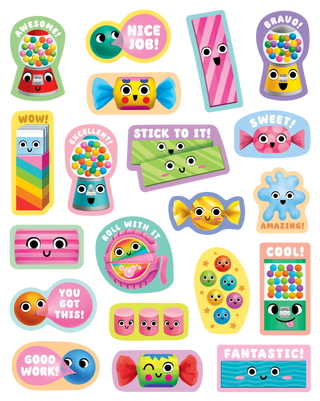 Bubble Gum Smelly Stickers