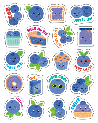 Blueberry Smelly Stickers