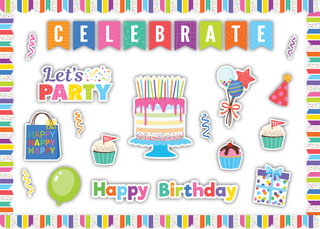 Colorful Happy Birthday Create & Decorate Quick Kit